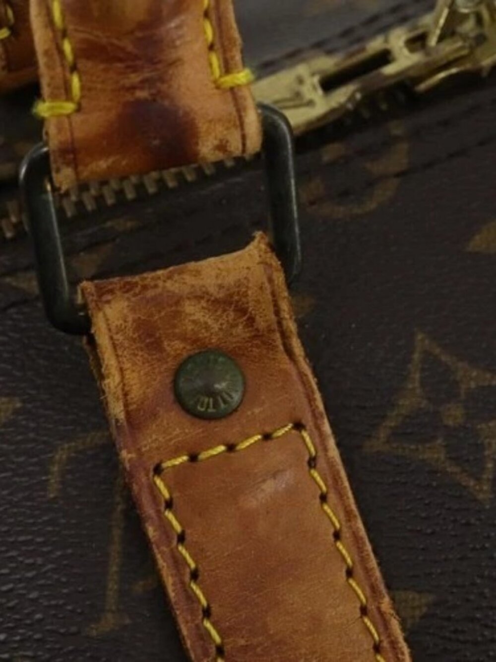 LOUIS VUITTON Monogram Keepall Bandouliere 55 Boston Bag M41414 LV Auth 170219 - Picture 10 of 15